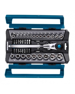 Трещотка 1/2" 1/4" 120 зубьев с головками 41 предмет 14143 Gross