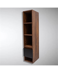 Шкаф настенный НОВА.02.23.07.N (шагрень черная 007) Акваль