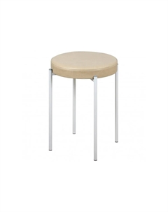 Табурет Дора 51см каркас металл белый матовый/кремовый Союзрегионпоставка