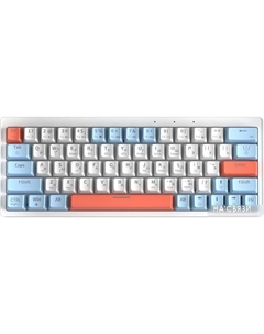 Клавиатура ZA63 Pro White Blue Orange (TNT Yellow) Cyberlynx