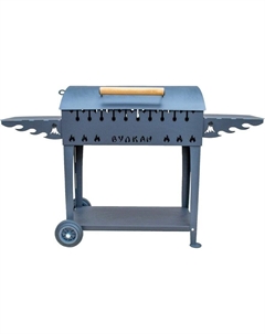 Мангал для дачи Гриль М XL 5 мм на колесах Вулкан