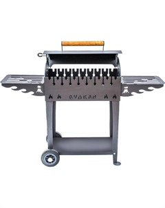Мангал для дачи Гриль М 4 мм на колесах Вулкан