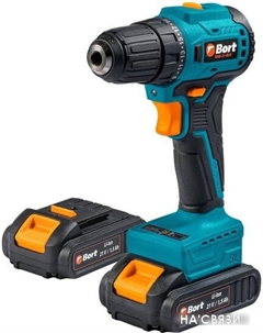 Дрель-шуруповерт BAB-21-BLK 93413526 (с 2-мя АКБ, кейс) Bort