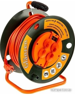 Удлинитель EB-50-008 (50 м, оранжевый) Glanzen
