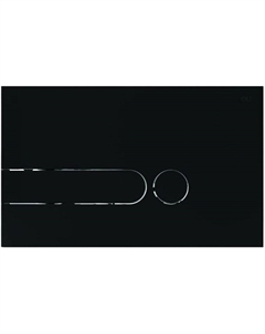 Панель смыва механическая Iplate 670005 (черный soft-touch) Oli