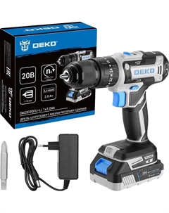 Ударная дрель-шуруповерт DKCID20FU-Li 083-1119 (с 1-им АКБ) Deko