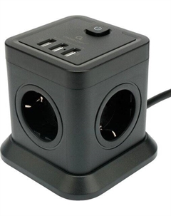 Сетевой фильтр TWR-4-U3-B-2 Cablexpert