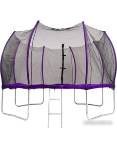 Батут Outside Master Purple 374 см - 12ft (внешняя сетка, с лестницей) Calviano