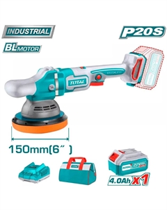 Полировальная машина TAPLI20151 (с 1-им АКБ, сумка) Total