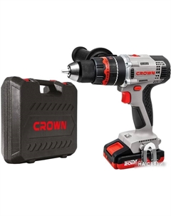 Ударная дрель-шуруповерт CT21075HMX-2 BMC (с 2-мя АКБ, кейс) Crown
