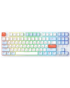 Клавиатура A87X ( Blue Sky V3, белый/синий) Dareu