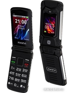 Кнопочный телефон Maxvi E10 (черный)