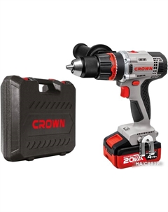 Ударная дрель-шуруповерт CT21076HMX-4 BMC (с 2-мя АКБ, кейс) Crown