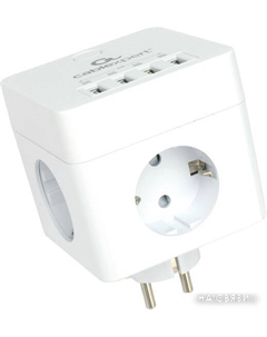 Сетевой фильтр CUBE-4-U4-W Cablexpert