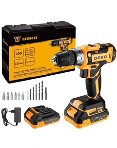 Дрель-шуруповерт Banger 20V ONE+ 083-1109 (с 2-мя АКБ, кейс) Deko