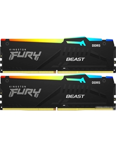 Оперативная память FURY Beast RGB 2x32ГБ DDR5 6000 МГц KF560C30BBEAK2-64 Kingston
