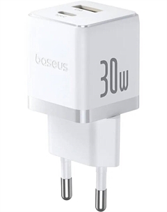 Сетевое зарядное Palm Fast Charger C+U 30W EU P1011160A213-01 (белый) Baseus