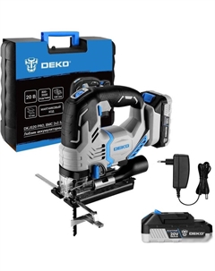 Электролобзик DKJS20 PRO 083-1125 (с 2-мя АКБ, кейс) Deko