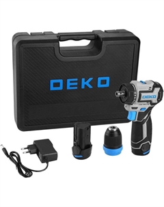 Дрель-шуруповерт Loner 12V PRO 085-1122 (с 2-мя АКБ, кейс) Deko