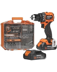 Дрель-шуруповерт DAA 4021Li Set Box (с 2-мя АКБ, кейс) Daewoo power