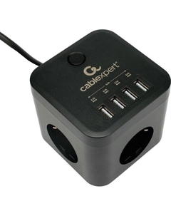 Сетевой фильтр CUBE-3-U4-B-1.5 Cablexpert