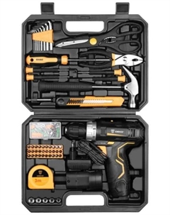 Дрель-шуруповерт GCD12DU3 SET 104 063-4133 (с 2-мя АКБ, кейс, набор оснастки) Deko