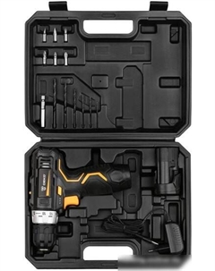 Дрель-шуруповерт GCD12DU3 SET 4 063-4140 (с 2-мя АКБ, кейс, набор оснастки) Deko