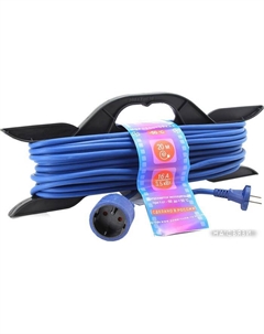 Удлинитель 20 м (синий/черный) [PC-B1-F-20-R] Power cube