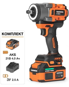 Гайковерт DAX 6021Li Set (с 1-им АКБ, кейс) Daewoo power