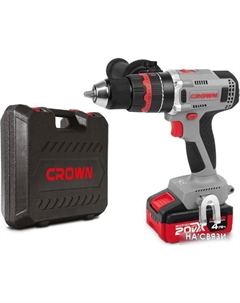 Ударная дрель-шуруповерт CT21093HMX-4 BMC (с 2-мя АКБ, кейс) Crown