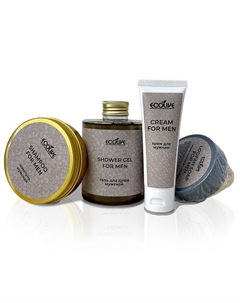 Подарочный набор косметики для душа, мужсой Ecolive