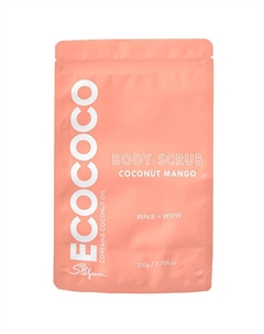 Скраб для тела для восстановления Манго и Кокос Body Scrub Coconut Mango 220 Ecococo