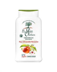 Крем для душа нежный Цветок Миндаля и нектарин Fleur d'Amandier Nectarine Crème Douche 250 Le petit olivier