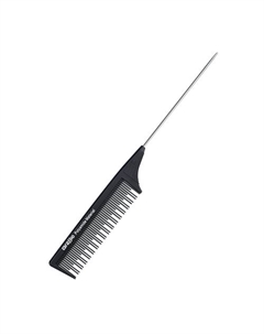 Парикмахерская расческа - гребень для волос с металлическим хвостиком Gressio