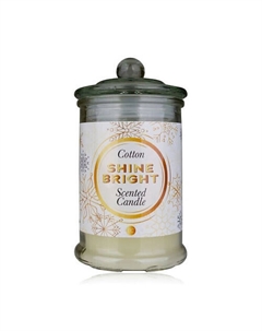 Свеча Shine Bright в стеклянном стакане с крышкой 130 Accentra
