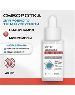 Обновляющая сыворотка со спикулами и ниацинамидом Spicule Niacinamide Shot 260 Serum 55 Aplb