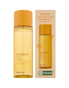 Успокаивающий тонер с экстрактом календулы Calming & Hydrating 200 Farmstay
