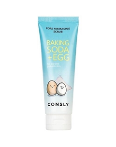 Скраб для лица с содой и яичным белком Baking Soda & Egg Pore Minimising Scrub 120 Consly