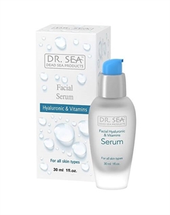 Сыворотка для лица подтягивающая с гиалуроновой кислотой и витамином C 30 Dr. sea