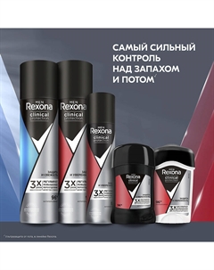 Дезодорант-антиперспирант стик Защита и уверенность Clinical Protection Men Rexona