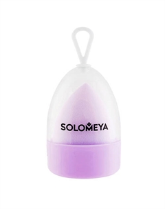 Косметический спонж для макияжа, меняющий цвет Color Changing blending sponge Purple-pink Solomeya