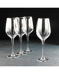 Бокалы для вина «Серебряная дымка», 350 мл, стекло, 4 шт. Luminarc
