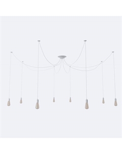 Светильник «Паук» 8×40 Вт E27 белый 80×80×90 см Bayerlux