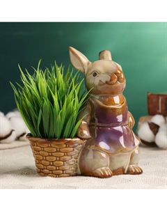 Кашпо "Зайчиха с корзинкой" Take it easy