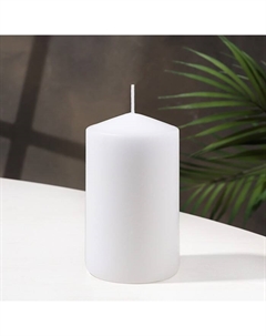 Свеча-цилиндр, 7×12 см, белая Дарим красиво