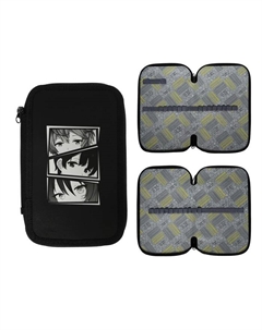 Пенал школьный, 2 секции, 12.5×20.5×4 см «Аниме глаза» Calligrata