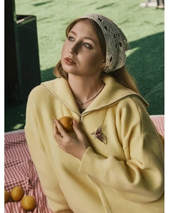 Брошь «Жар-птица», цветная в золоте Qf