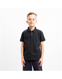 Футболка поло детская : Basic line, графит, рост 152 см Minaku
