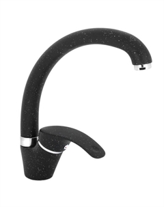 Смеситель для кухни Accoona A4053F, однорычажный, чёрный, матовый