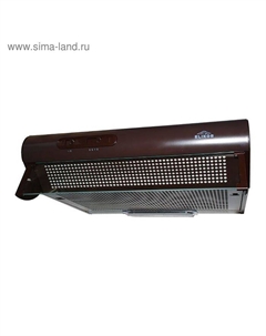 Вытяжка Elikor Davoline 60П-290-П3Л, плоская, 290 м3/ч, 3 скорости, 60 см, коричневая